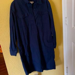 Fall Sale 🍂🍃🍁💸3/$14  Blue Shirt Dress